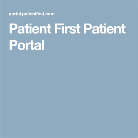 Patientfirst com my account. Things To Know About Patientfirst com my account. 